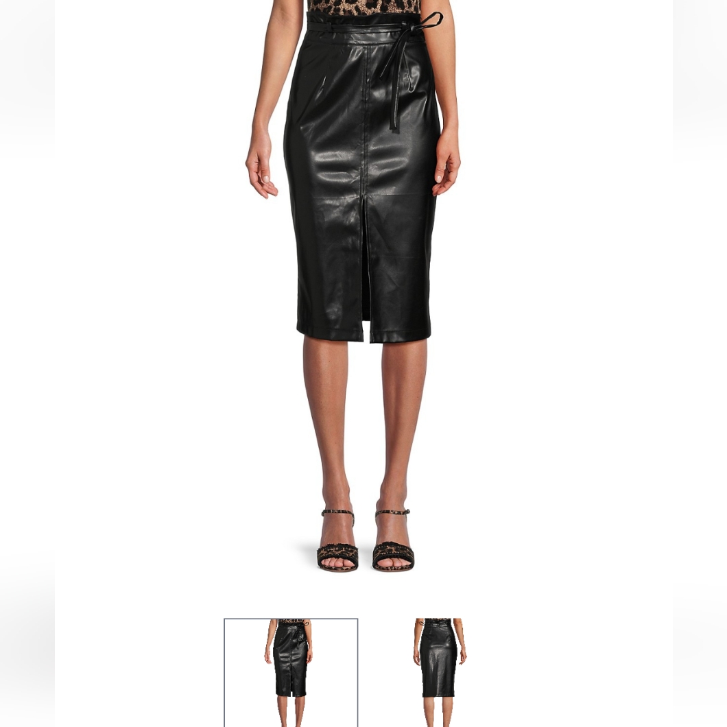 Area Stars Vegan Leather Pencil Skirt Size S